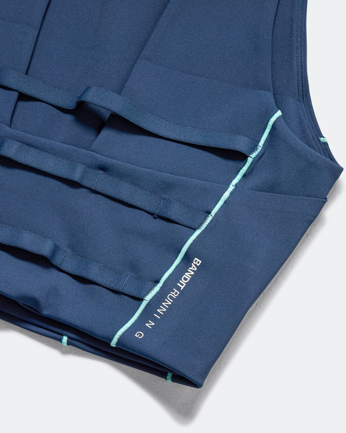 Bandit Running - Womens Stamina Pop Stitch Race Crop - NY Navy/Vintage Blue - Up There Athletics
