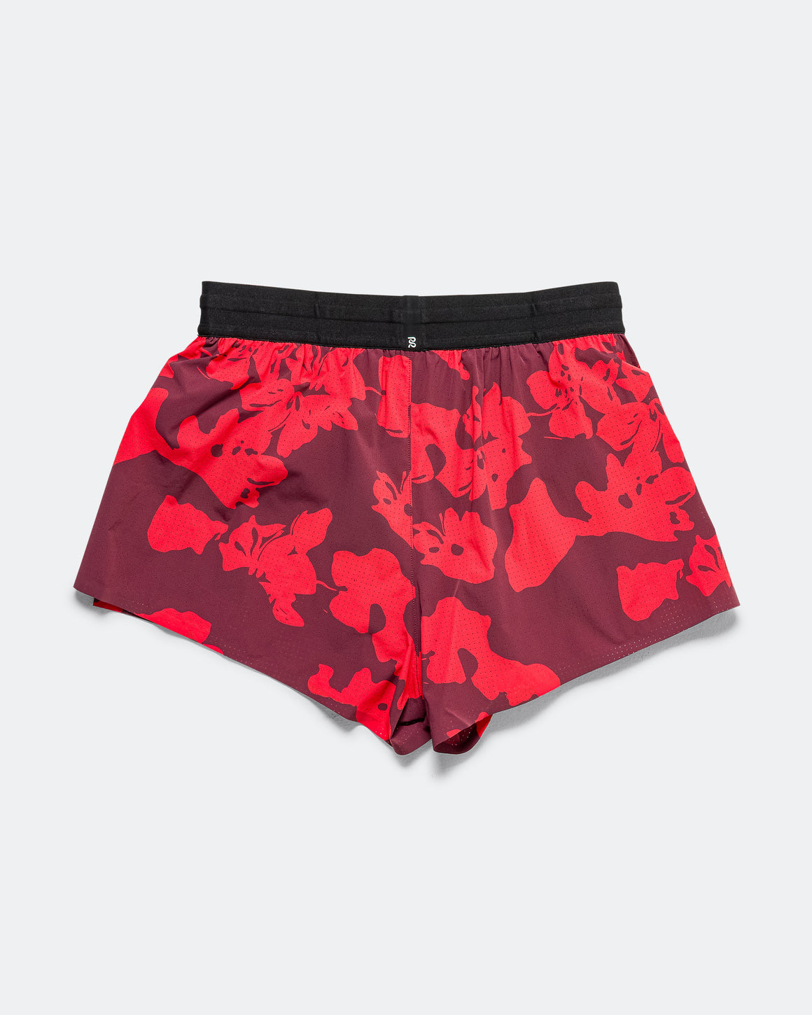 Bandit Running - Womens Vento 3in Split Short - Fig/Intense Red-Abstract Floral - Up There Athletics