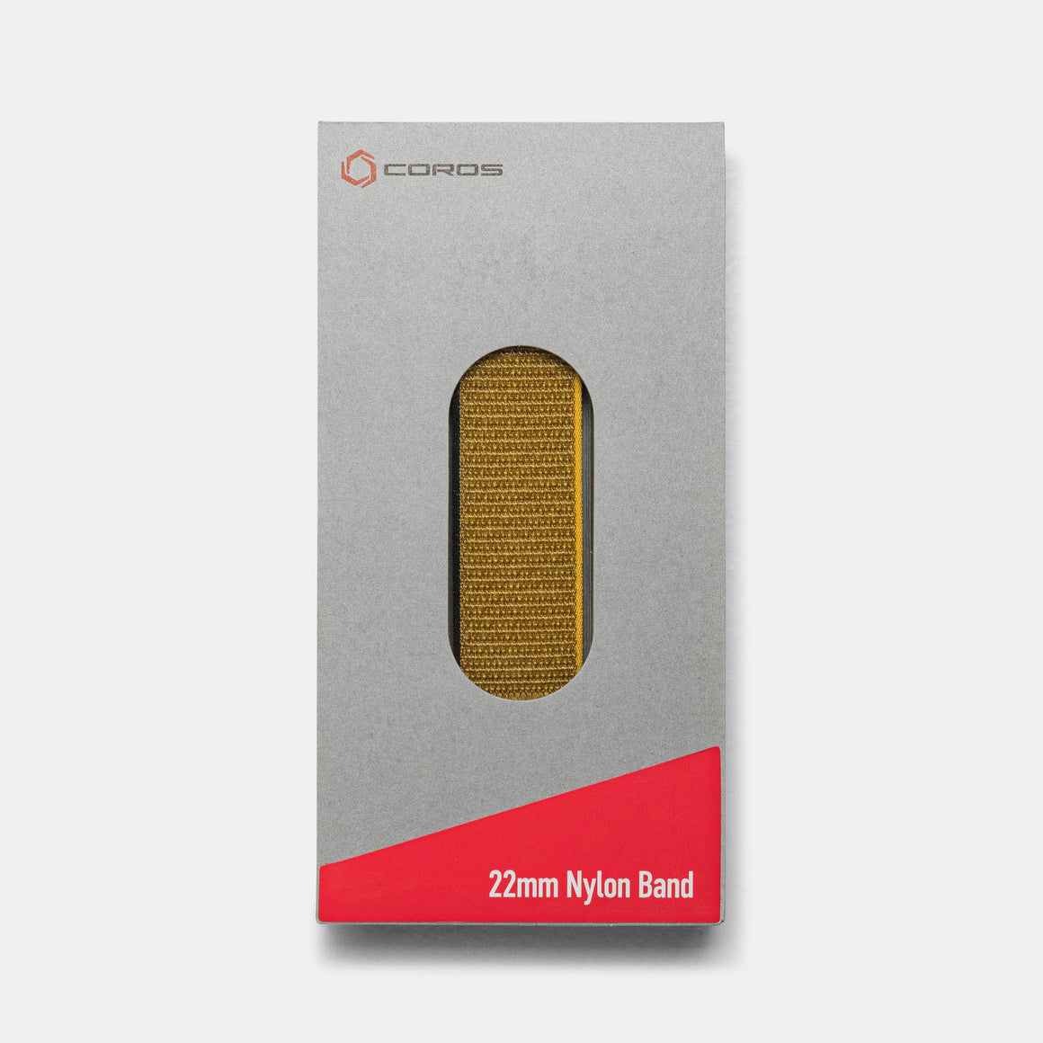 Coros - 22mm Nylon Band - Yellow - Up There Athletics