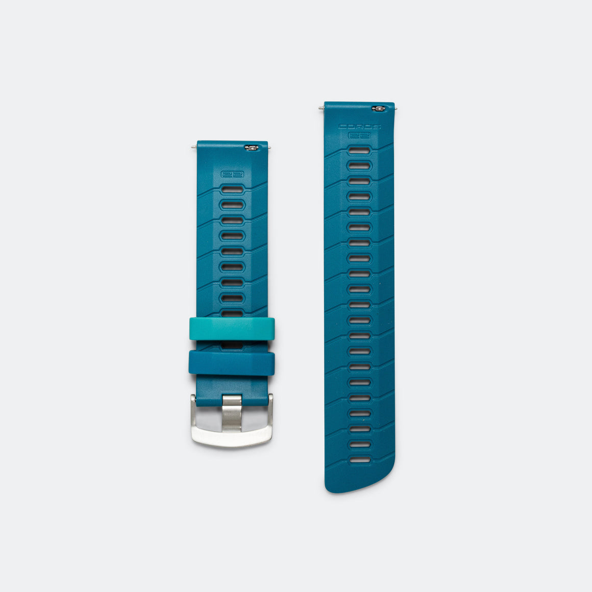 Coros - 22mm Silicon Band - Blue - Up There Athletics