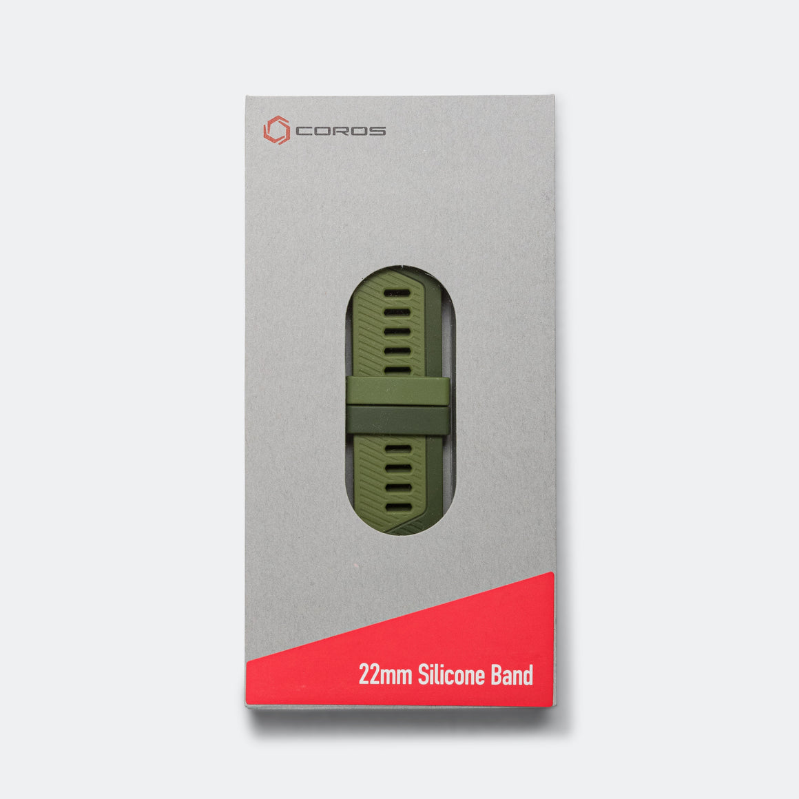 Coros - 22mm Silicon Band - Green - Up There Athletics