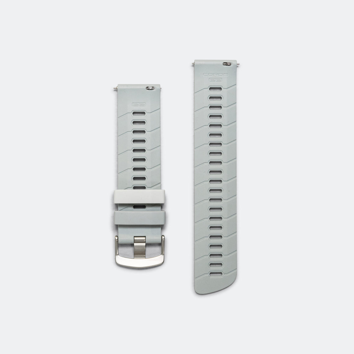 Coros - 22mm Silicon Band - Grey - Up There Athletics