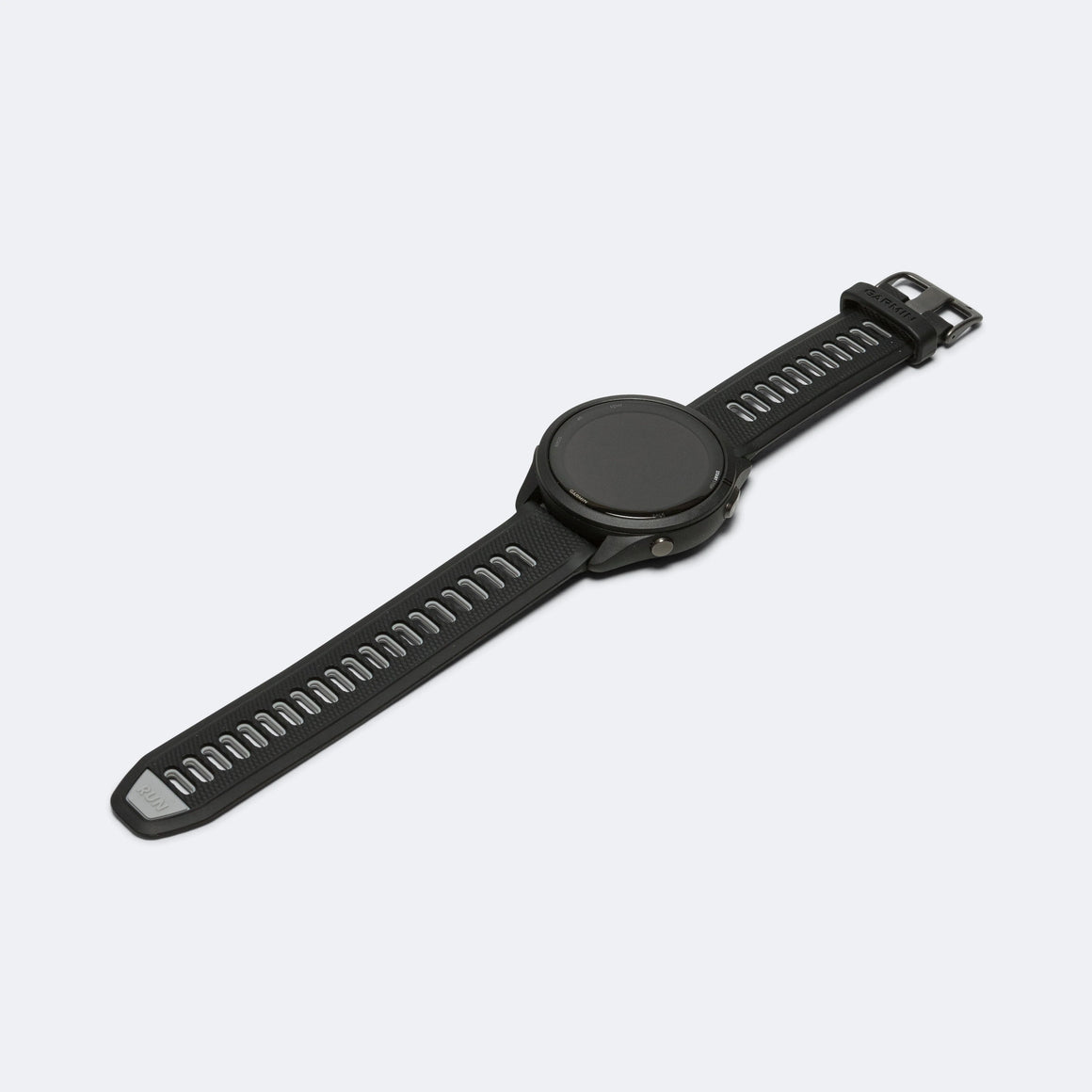 Garmin - Forerunner 265 - Black Bezel w/Black Case & Black/Powder Grey Silicone Band - Up There Athletics