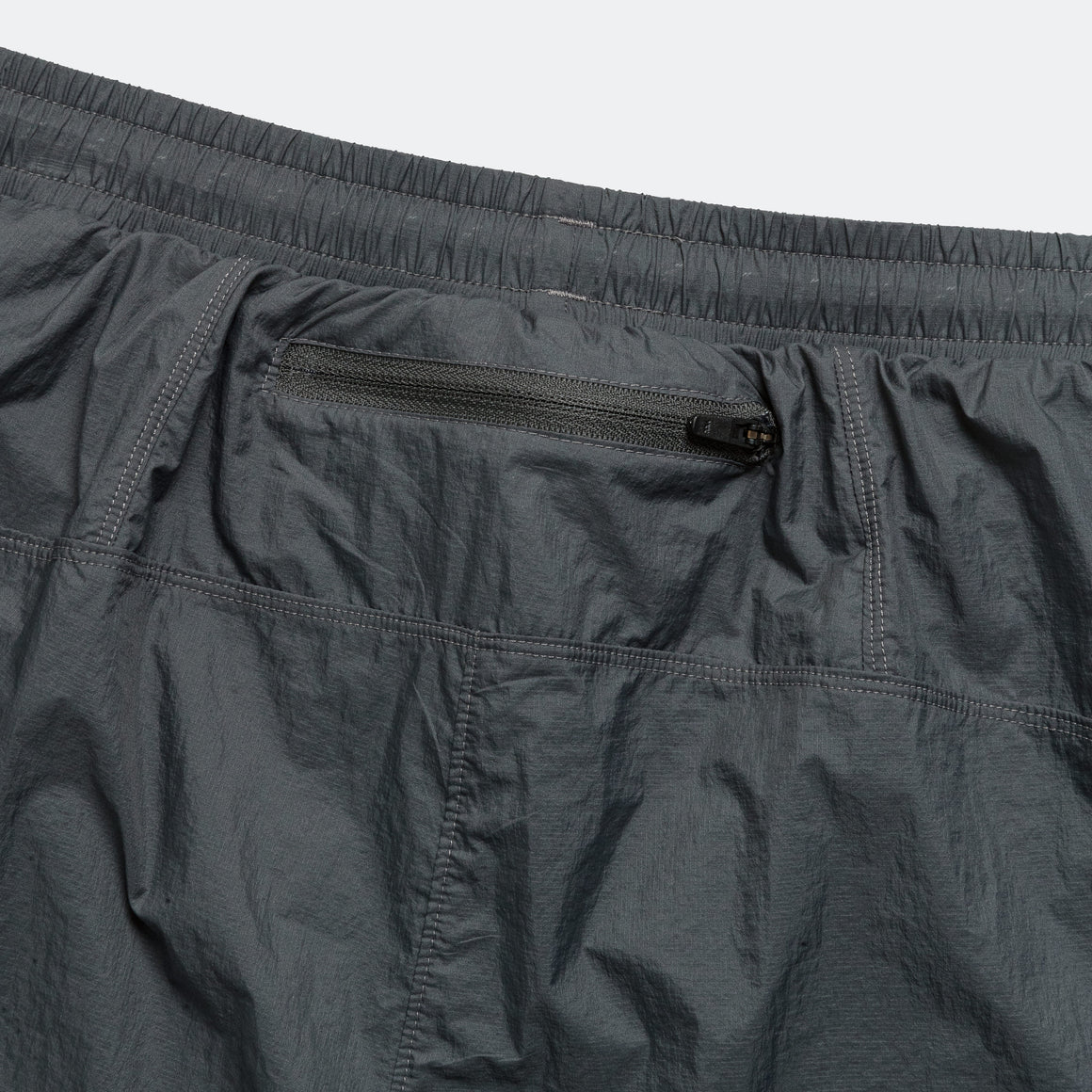 District Vision - Mens Ripstop Layered Trail Shorts - Charcoal/Slate Brown - Up There Athletics