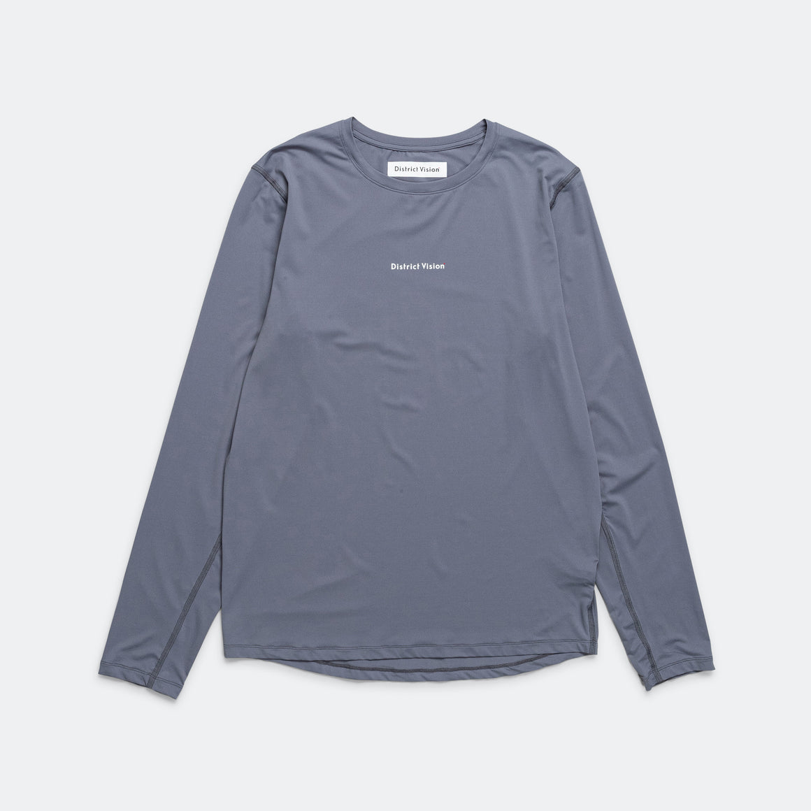 District Vision - Mens Ultralight Aloe Long Sleeve Tee - Marine - Up There Athletics