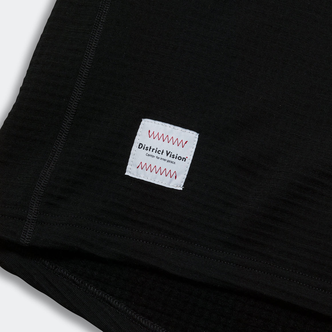District Vision - Mens Half-Zip Merino Grid Fleece - Black - Up There Athletics