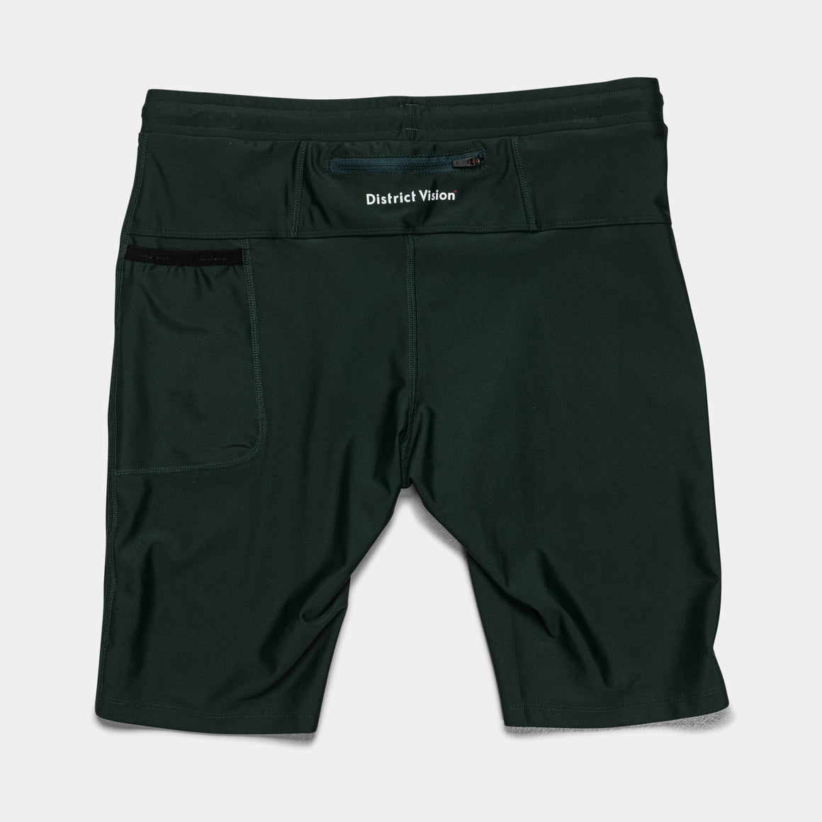 District Vision - Mens 9" Recycled Half Tights - Pine - Up There Athletics