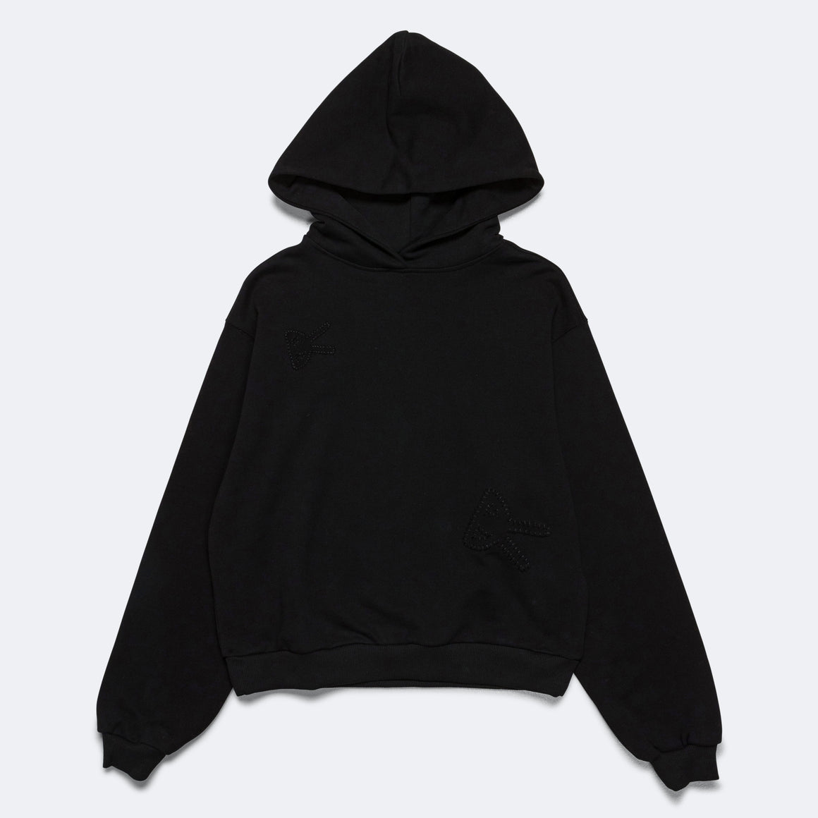 District Vision - Womens Cropped Hoodie - Black - Up There Athletics