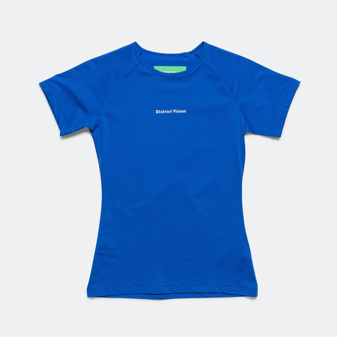 District Vision - Womens Lightweight Short Sleeve Fitted Tee - Surf Blue - Up There Athletics