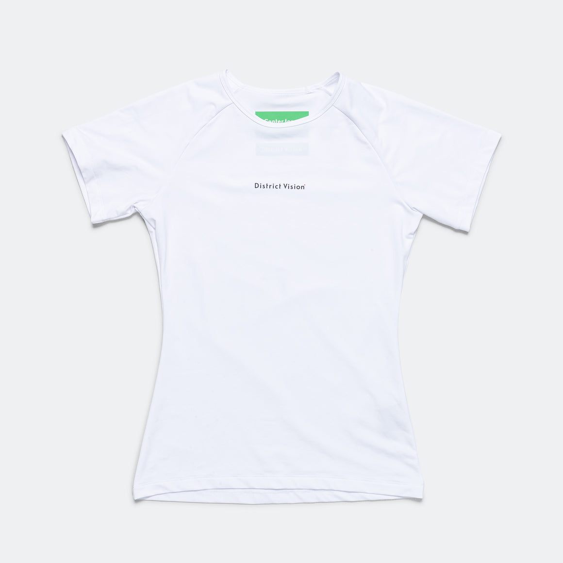 District Vision - Womens Lightweight Short Sleeve Fitted Tee - White - Up There Athletics