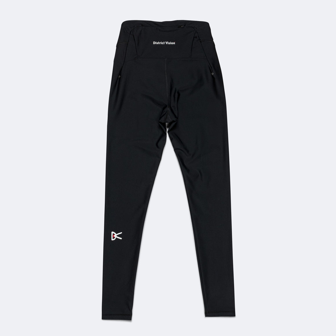 District Vision - Womens Recycled Pocket Full Length Tights - Black - Up There Athletics