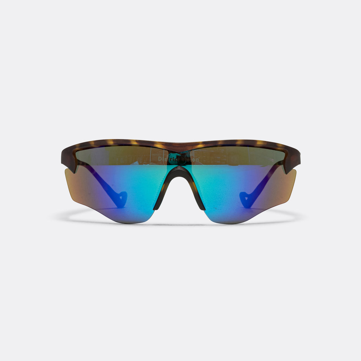 District Vision - Junya Racer - Tortoise/D+ Blue Mirror - Up There Athletics