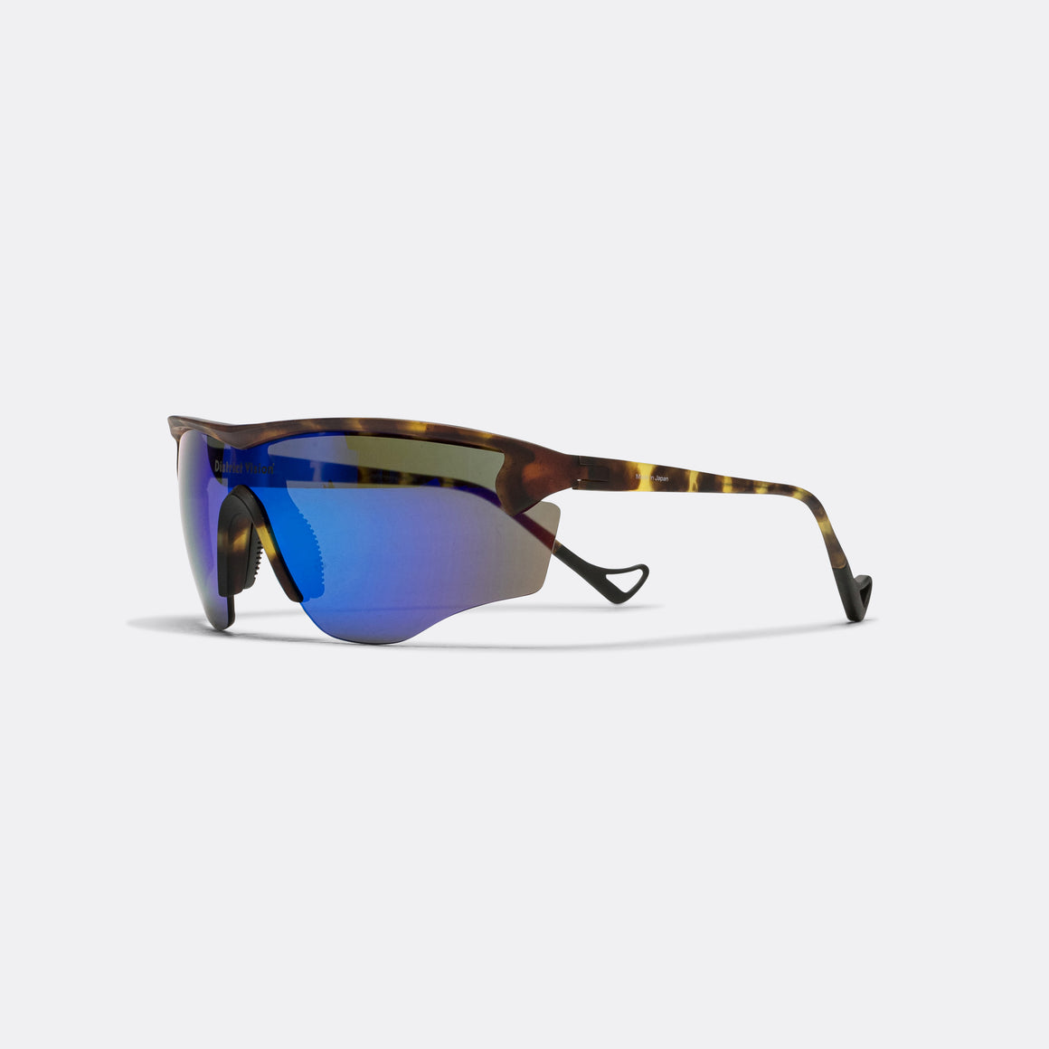 District Vision - Junya Racer - Tortoise/D+ Blue Mirror - Up There Athletics
