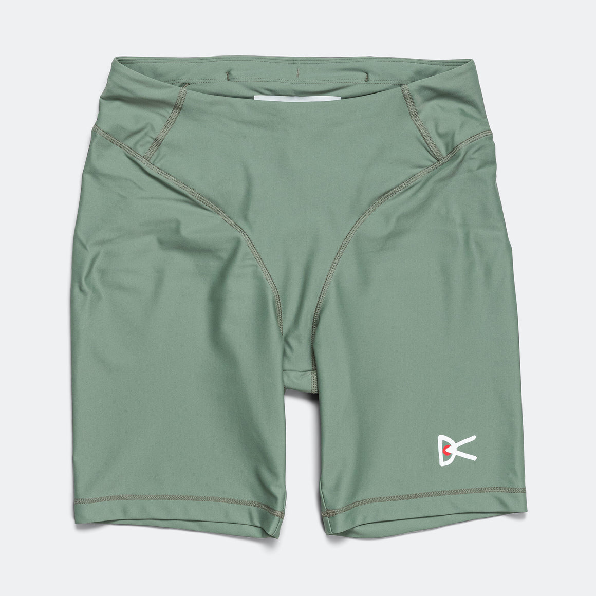 District Vision - Womens 7" Pocketed Half Tights - Sage - Up There Athletics