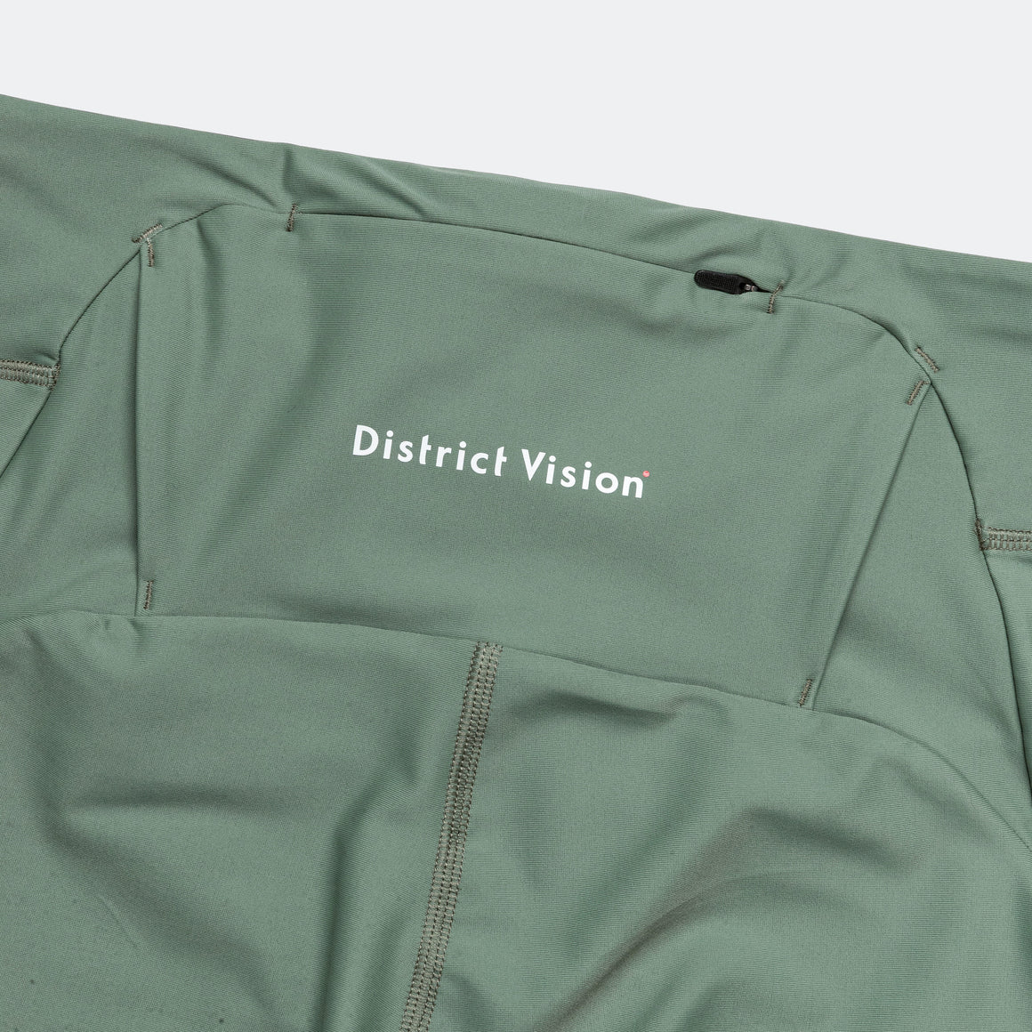 District Vision - Womens 7" Pocketed Half Tights - Sage - Up There Athletics