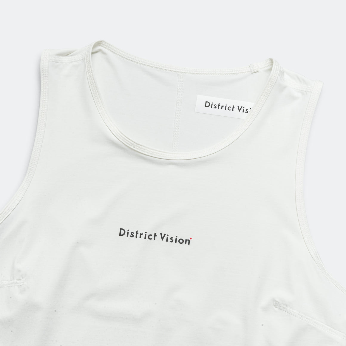 District Vision - Womens Thermal Base Layer Vest - Lunar White - Up There Athletics