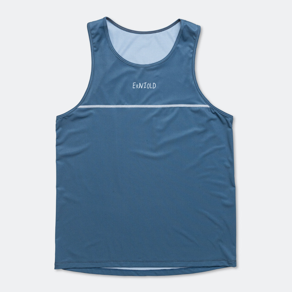 Erniold - Mens Race Singlet - Blue Steel - Up There Athletics