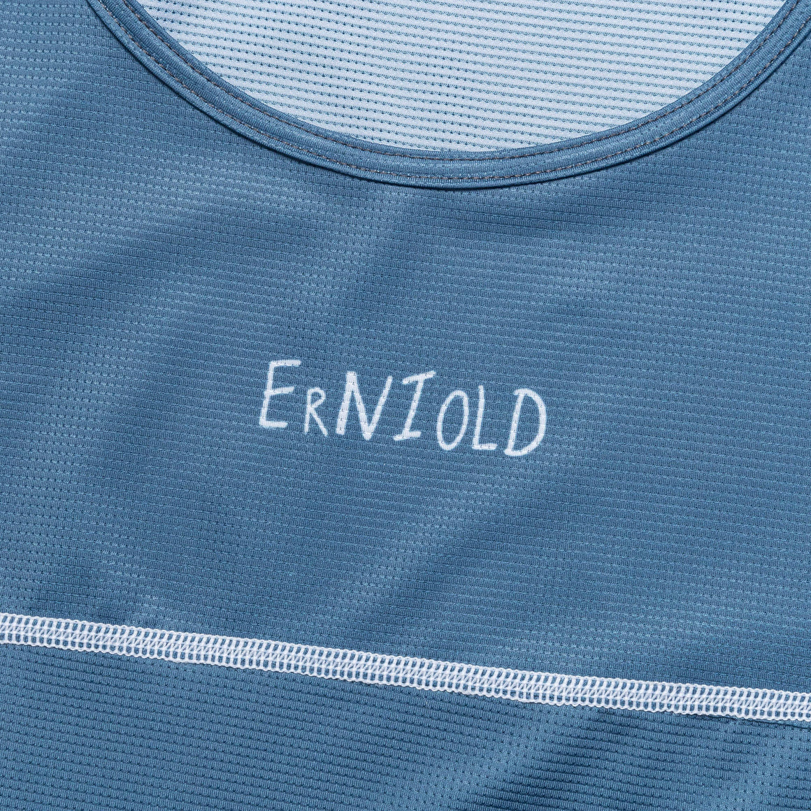 Erniold - Mens Race Singlet - Blue Steel - Up There Athletics