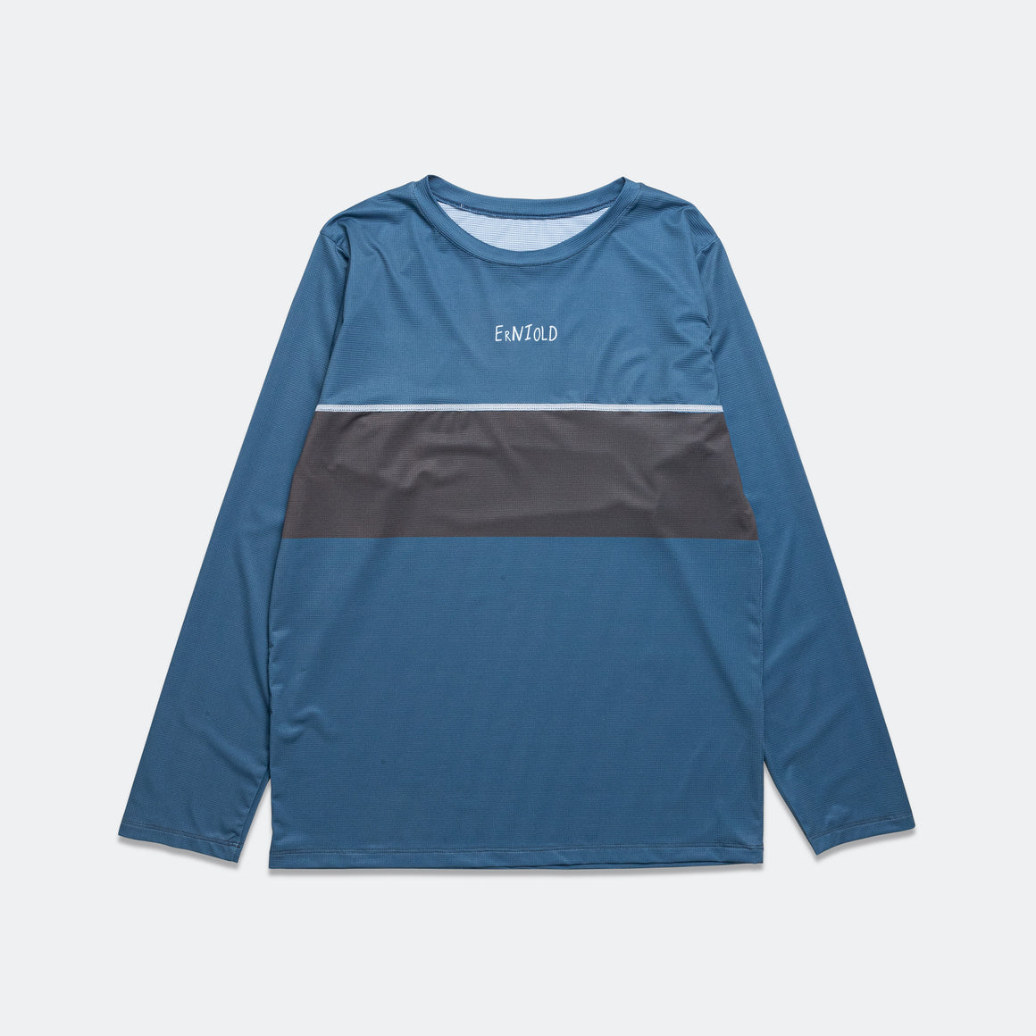 Erniold - Mens Run L/S Tee - Blue Steel - Up There Athletics