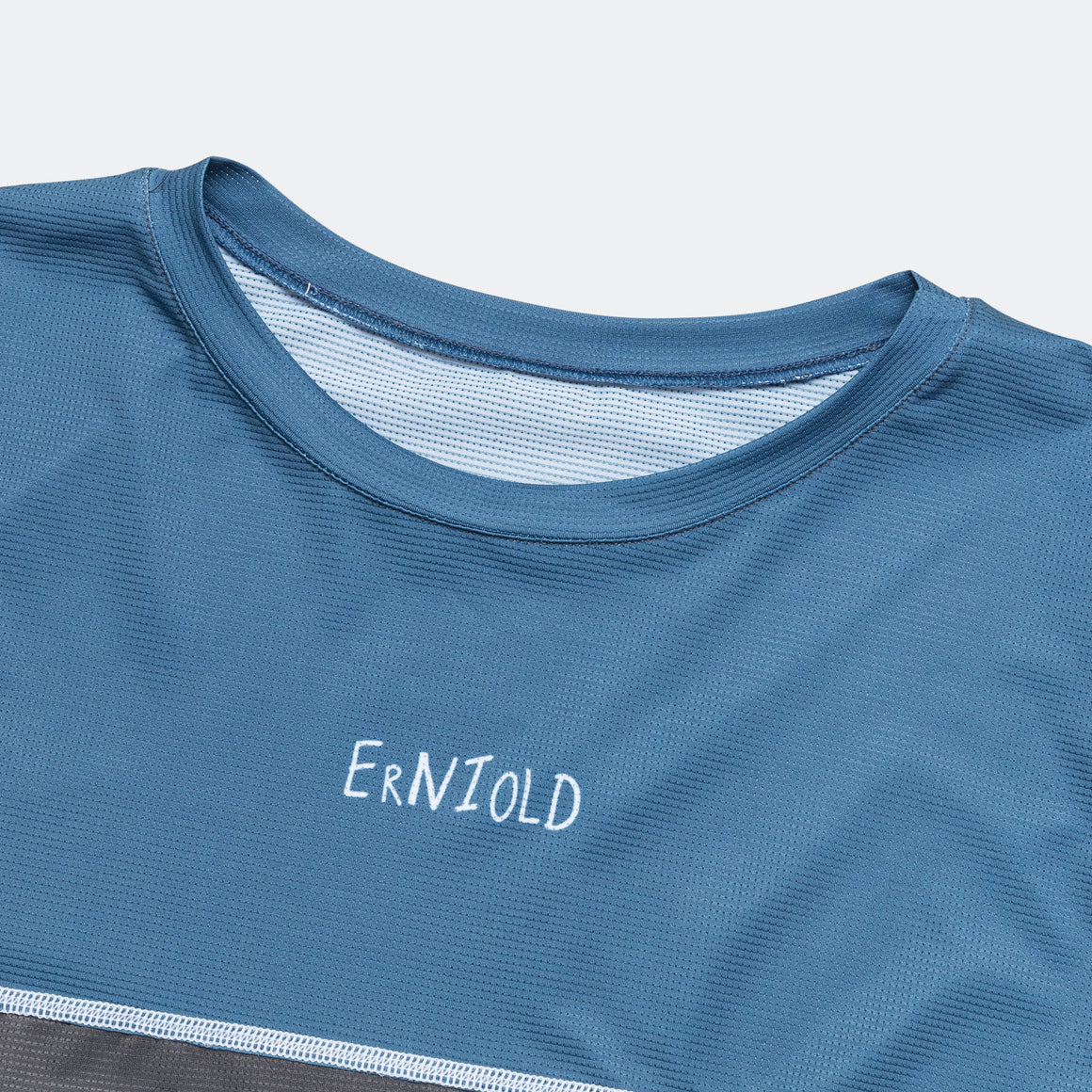 Erniold - Mens Run L/S Tee - Blue Steel - Up There Athletics