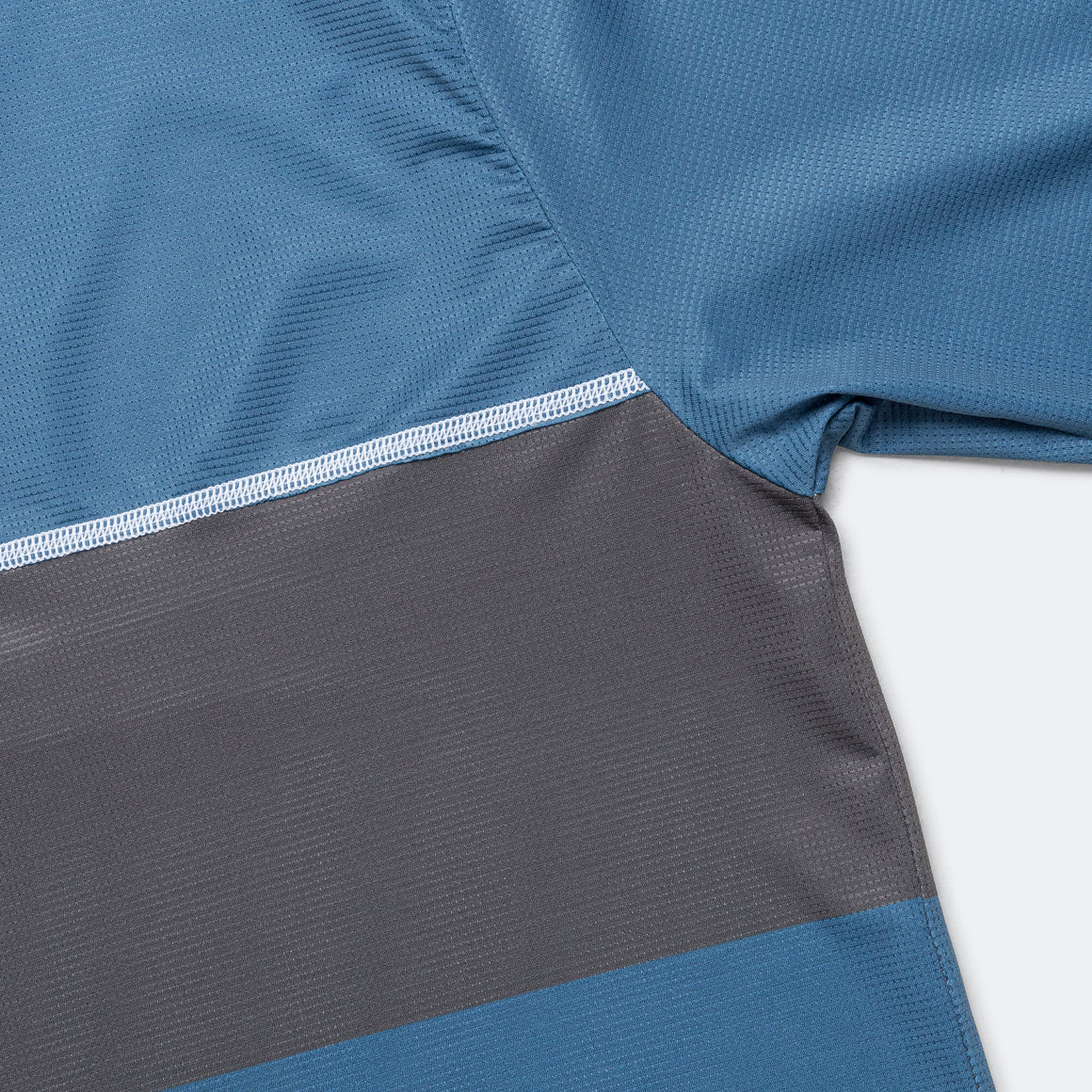 Erniold - Mens Run L/S Tee - Blue Steel - Up There Athletics