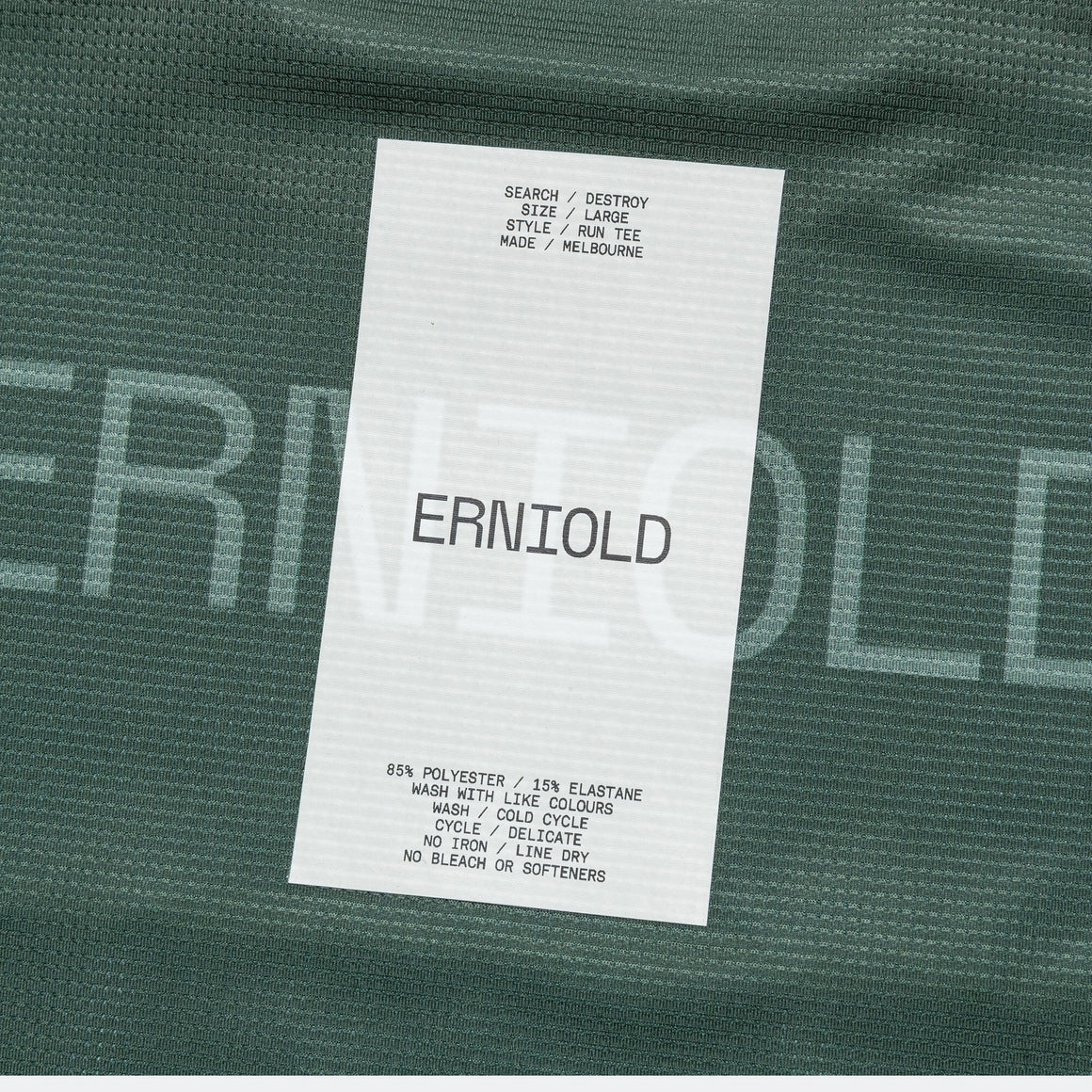 Erniold - Womens Run Tee - Dark Moss - Up There Athletics