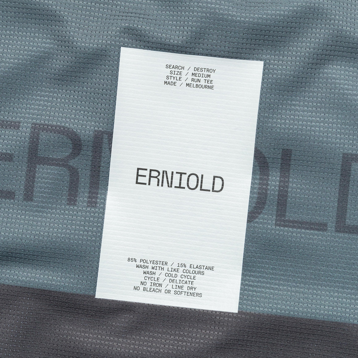Erniold - Womens Run Tee - Coal - Up There Athletics