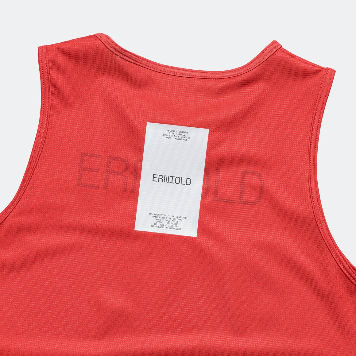 Erniold - Womens Race Singlet - Red Earth - Up There Athletics