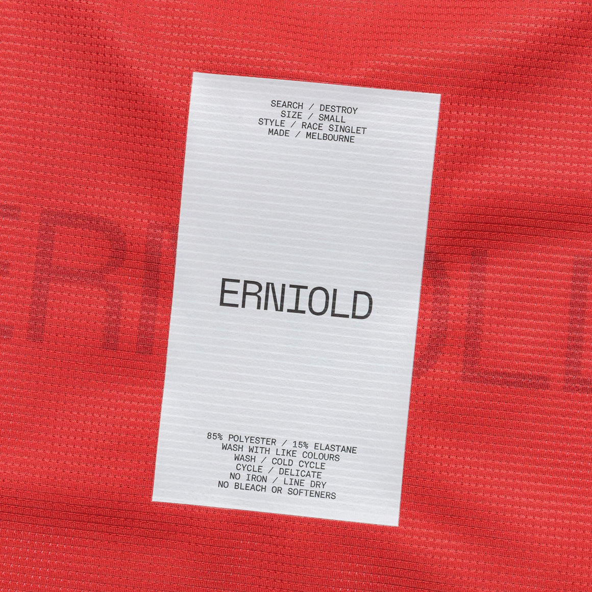Erniold - Womens Race Singlet - Red Earth - Up There Athletics