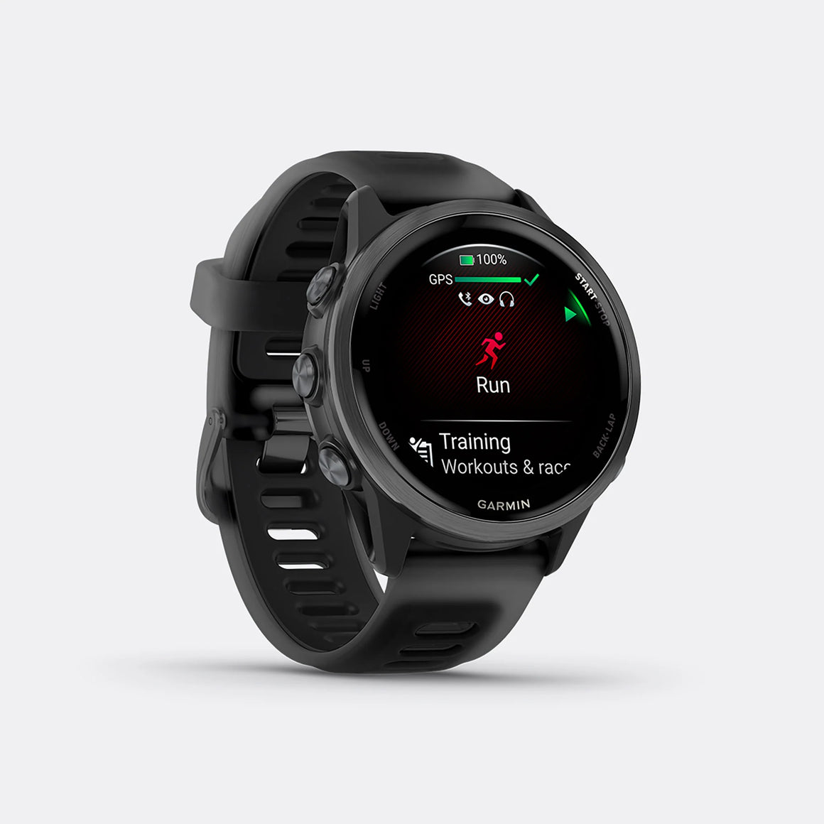 Garmin - Forerunner 570 - 42mm - Slate Grey Aluminum w/Translucent Black-Black Band - Up There Athletics