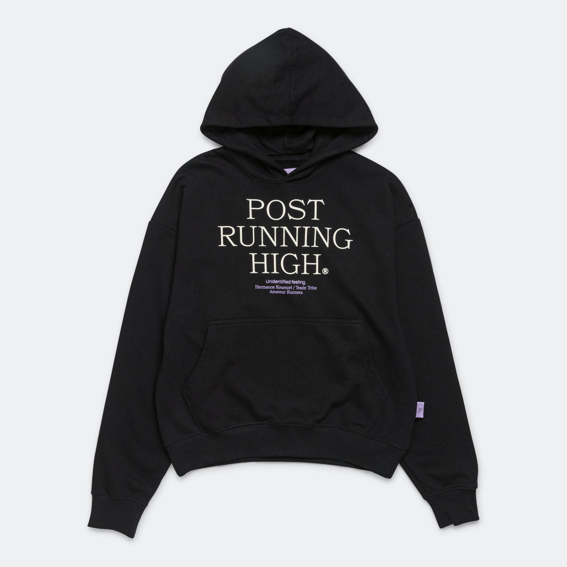 Hermanos Koumori - Mens Post Running High Boulder Hoodie - Black - Up There Athletics