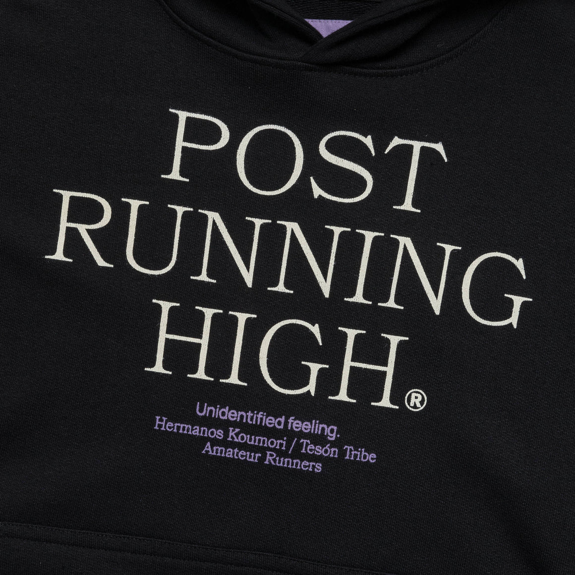 Hermanos Koumori - Mens Post Running High Boulder Hoodie - Black - Up There Athletics