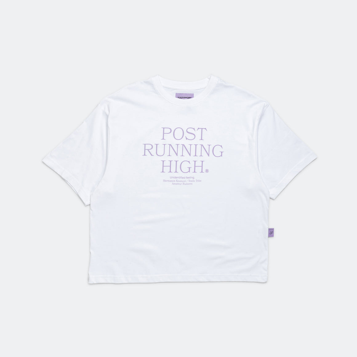 Hermanos Koumori - Mens Post Running High White SS - White - Up There Athletics