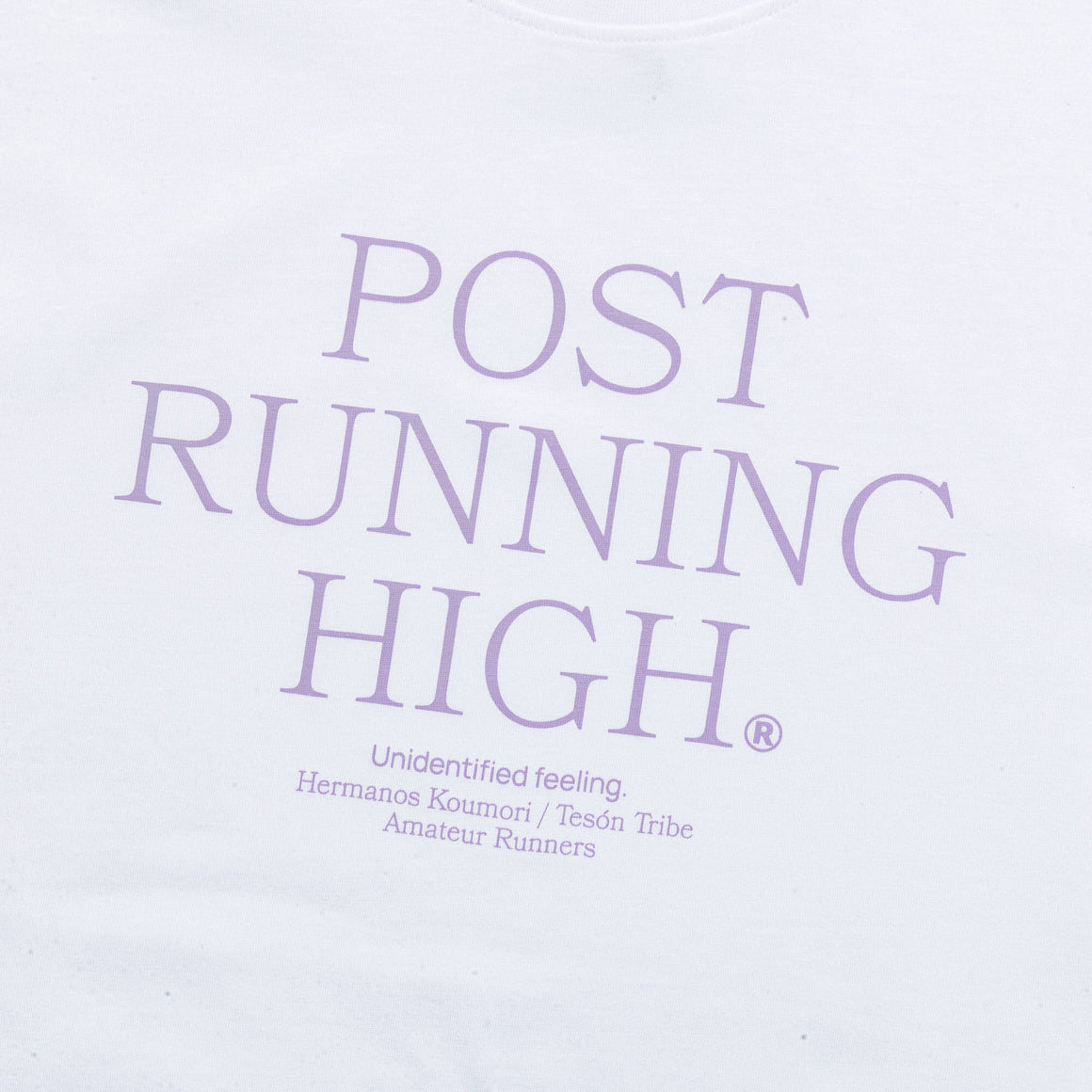 Hermanos Koumori - Mens Post Running High White SS - White - Up There Athletics