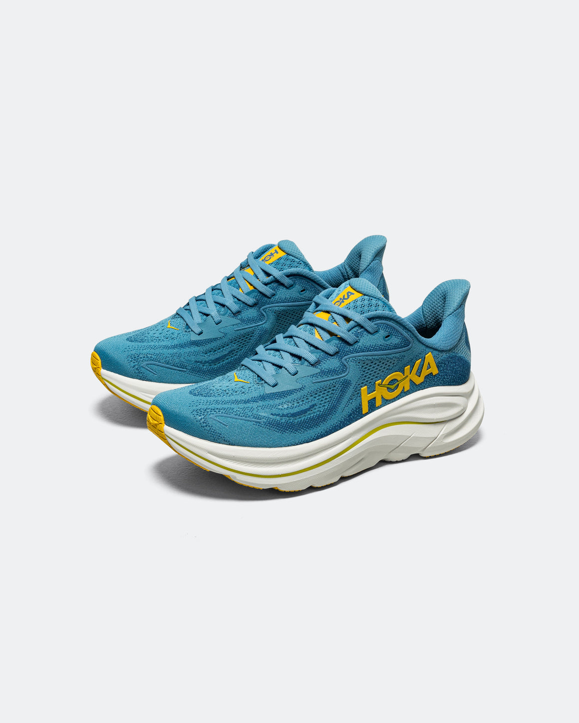 HOKA - Mens Clifton 10 - Alpine Blue/Foggy Night - Up There Athletics