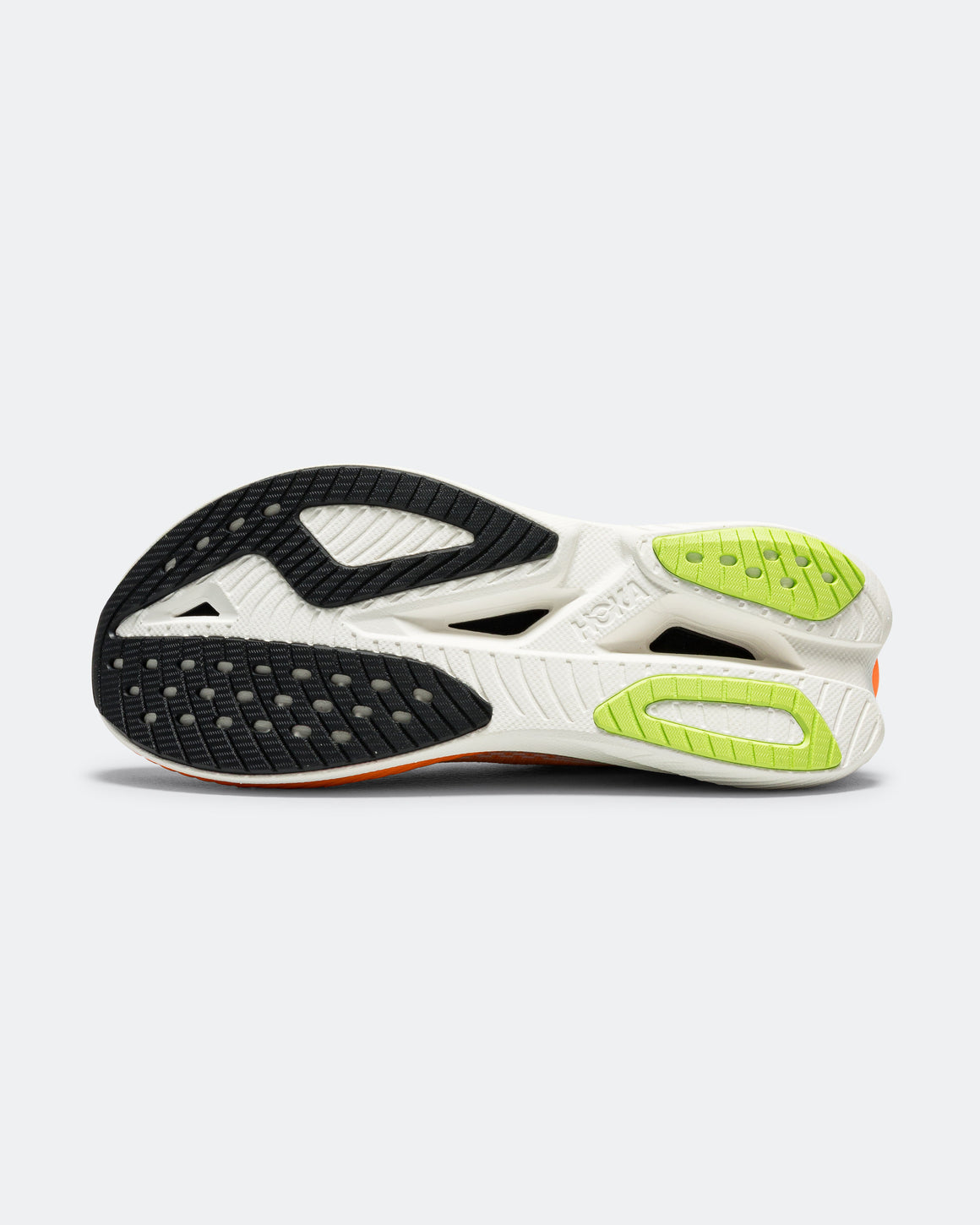 HOKA - Mens Mach X 3 - White/Neon Tangerine - Up There Athletics