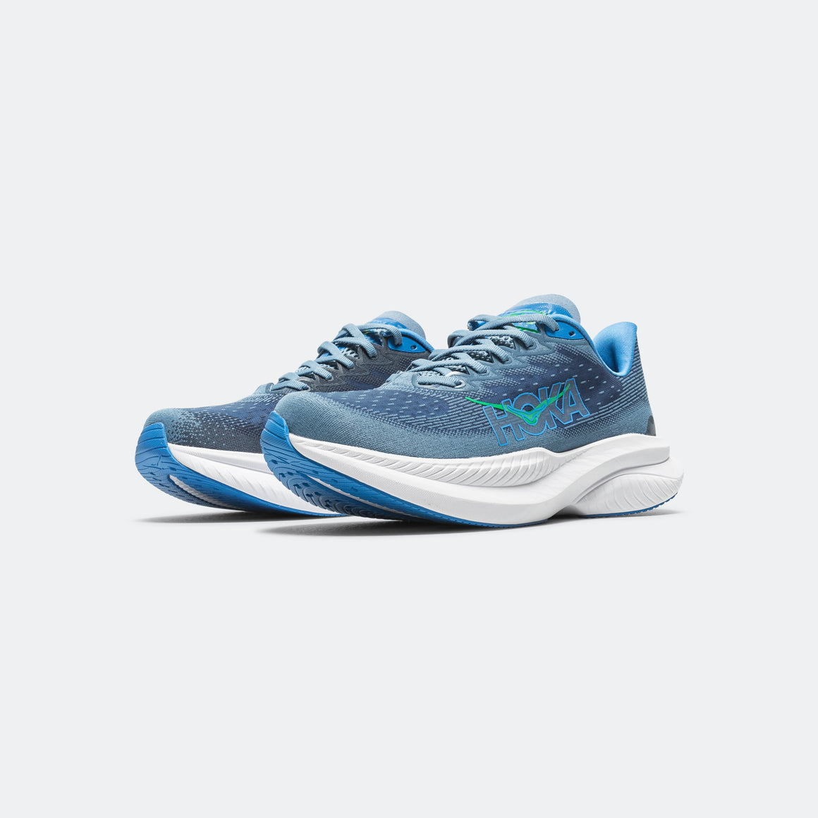 HOKA - Mens Mach 6 - Downpour/Thunder Cloud - Up There Athletics