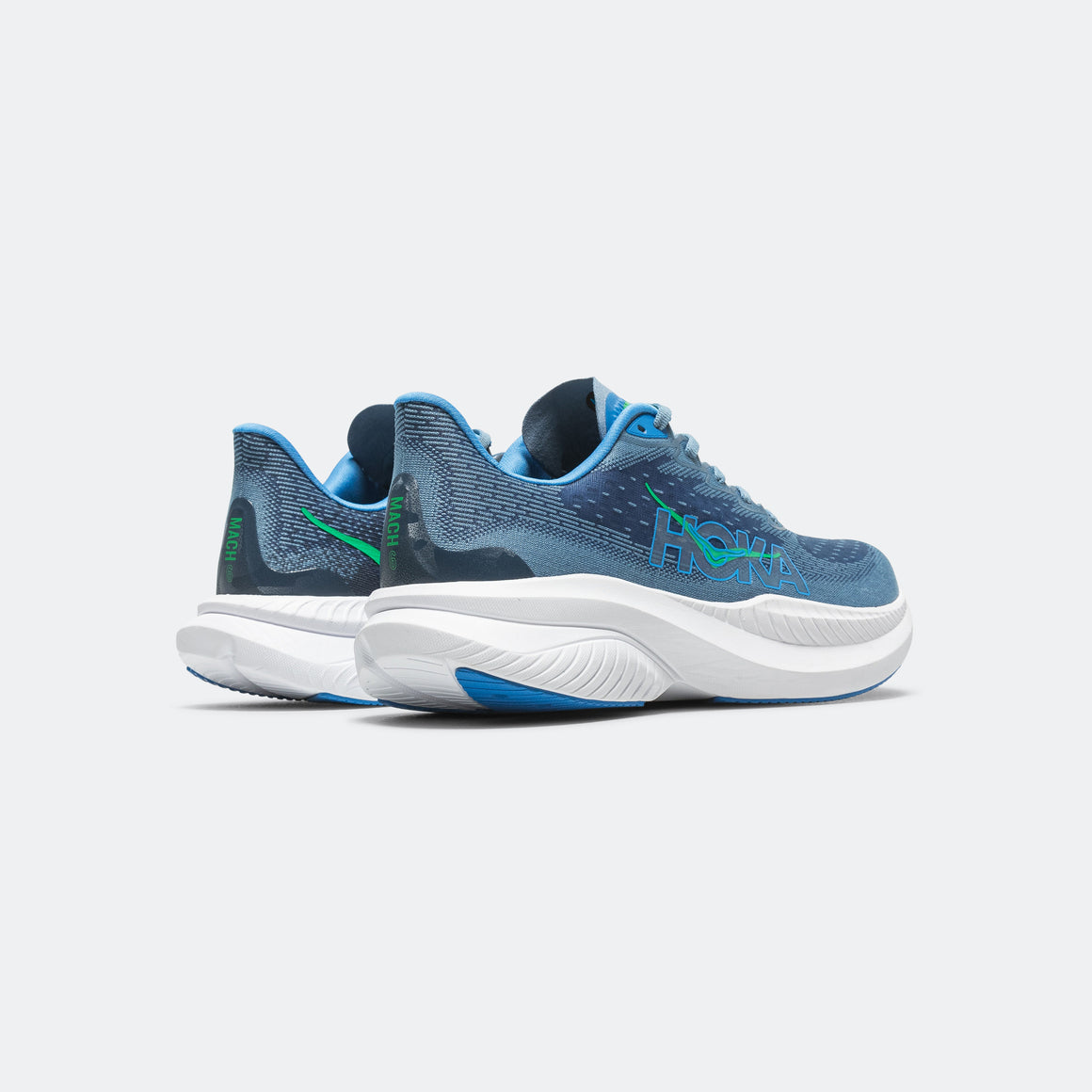 HOKA - Mens Mach 6 - Downpour/Thunder Cloud - Up There Athletics