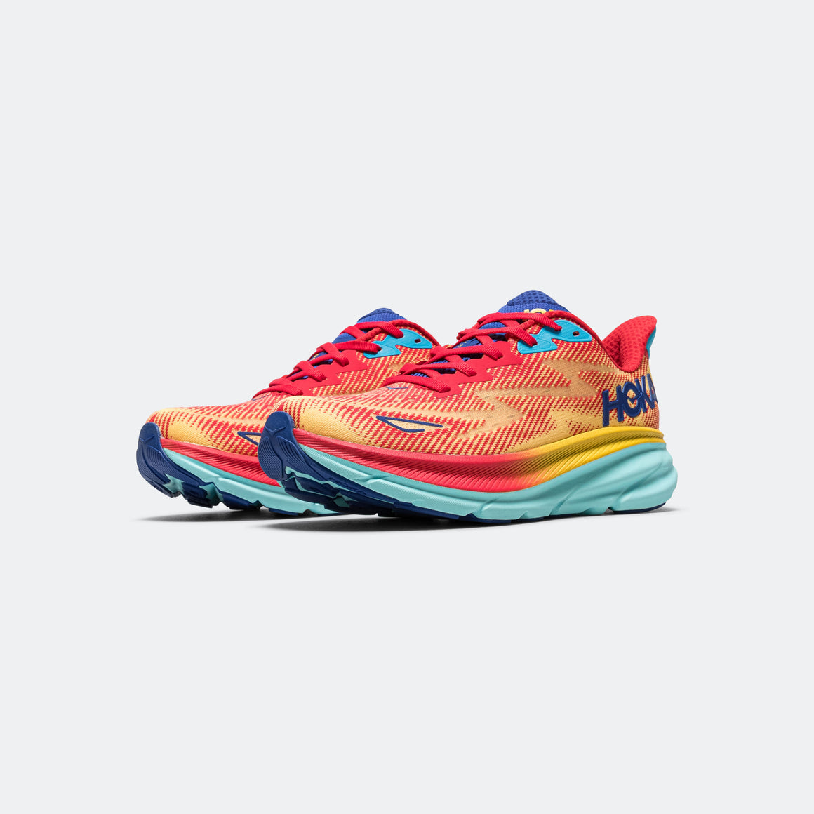 Hoka - Womens Clifton 9 - Cerise/Cloudless - Up There Athletics