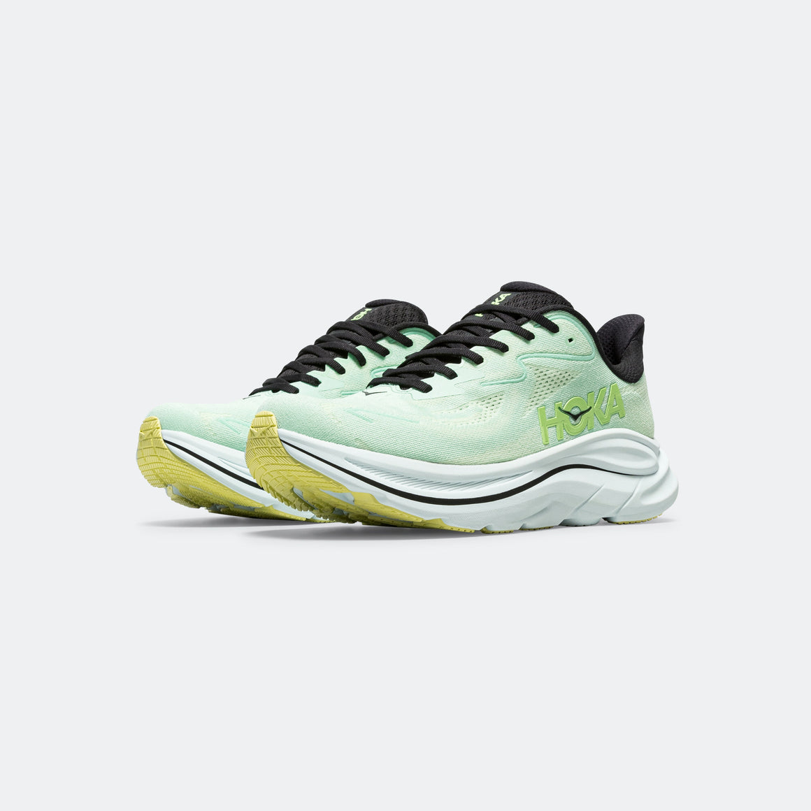 HOKA - Mens Clifton 10 - Mint Fluorite/Luna Moth - Up There Athletics