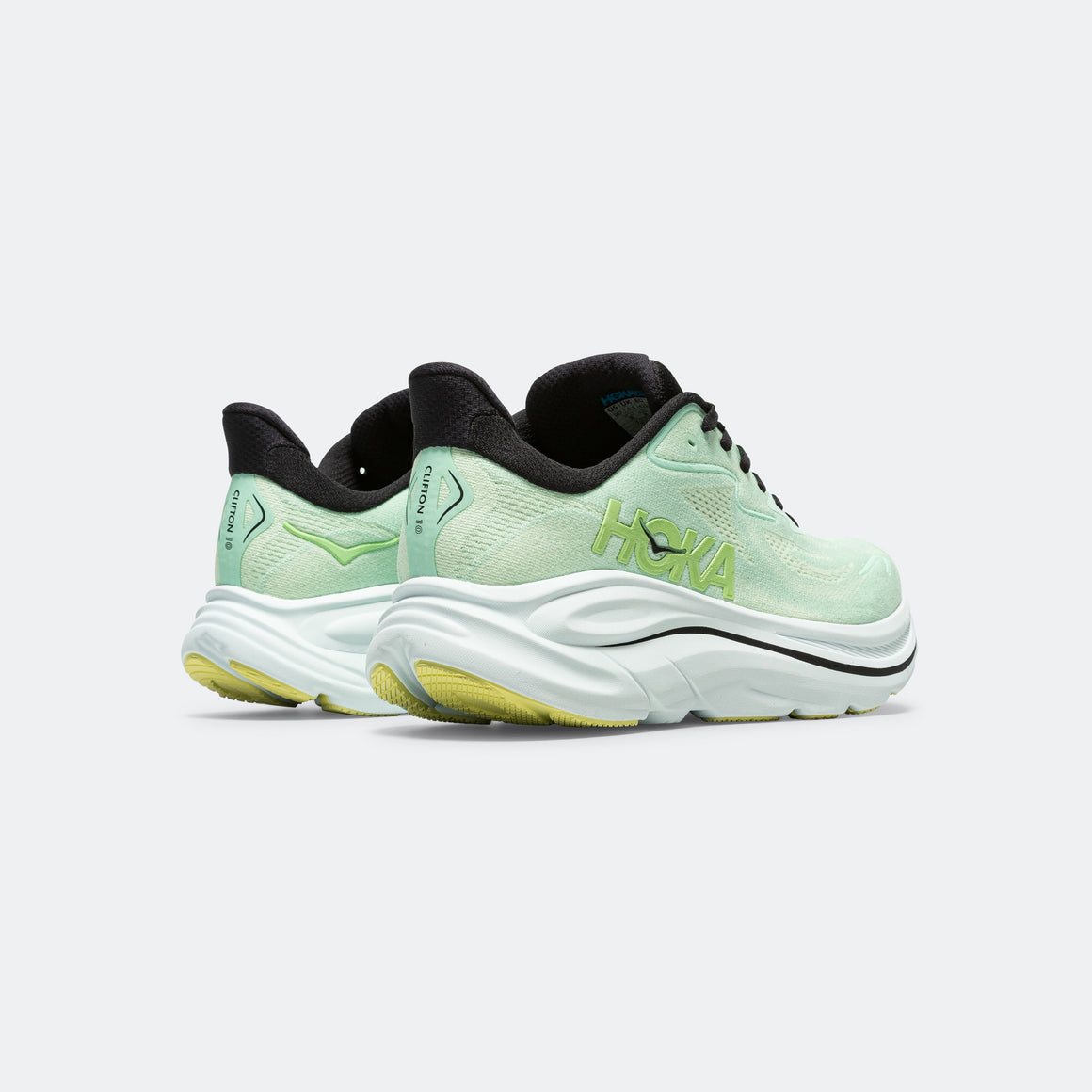 HOKA - Mens Clifton 10 - Mint Fluorite/Luna Moth - Up There Athletics