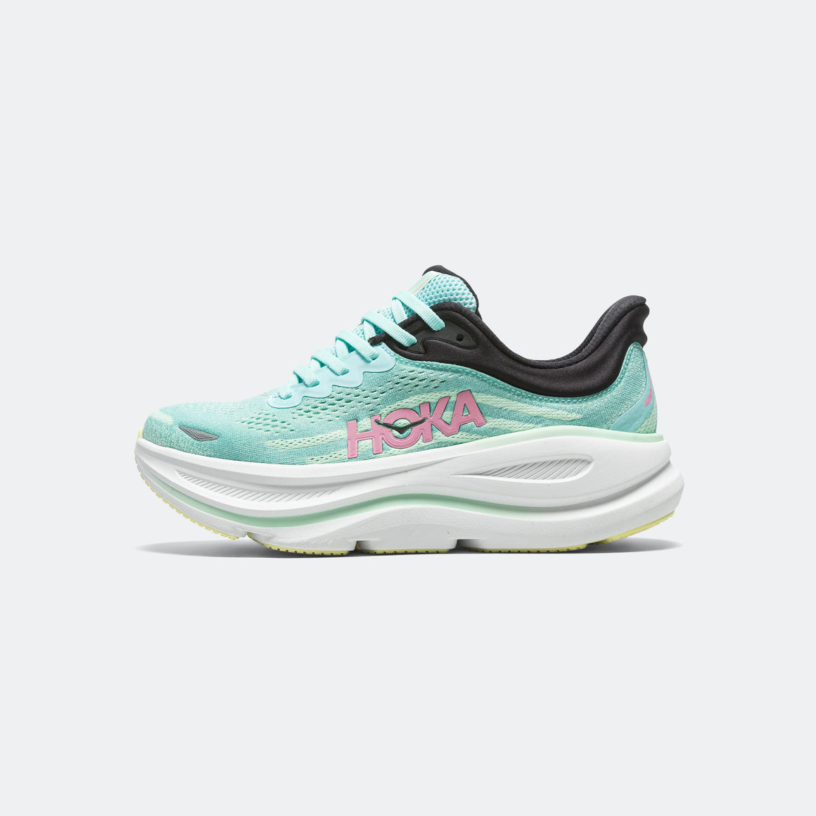 HOKA - Womens Bondi 9 - Blue Spark/Mint-Fluorite - Up There Athletics