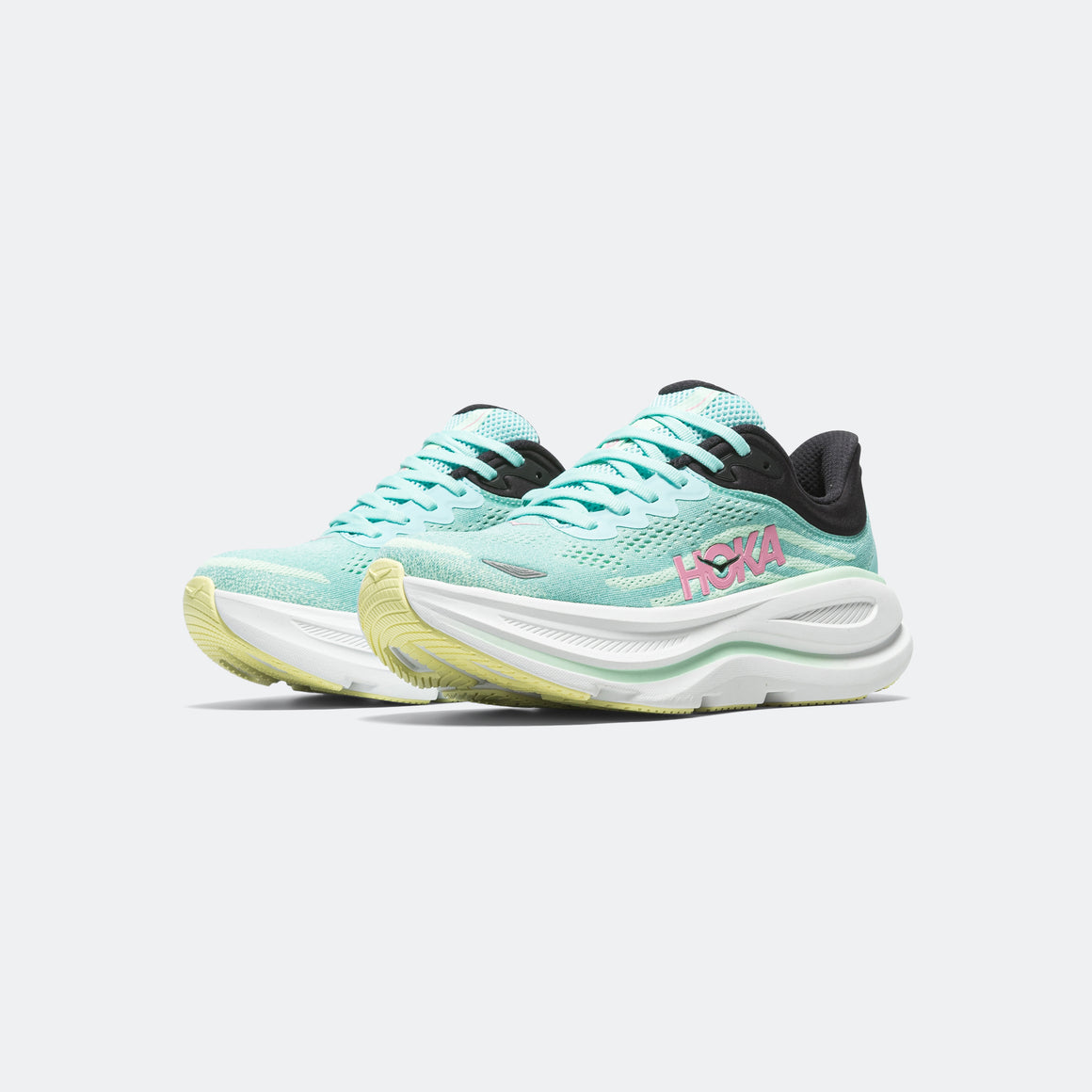 HOKA - Womens Bondi 9 - Blue Spark/Mint-Fluorite - Up There Athletics