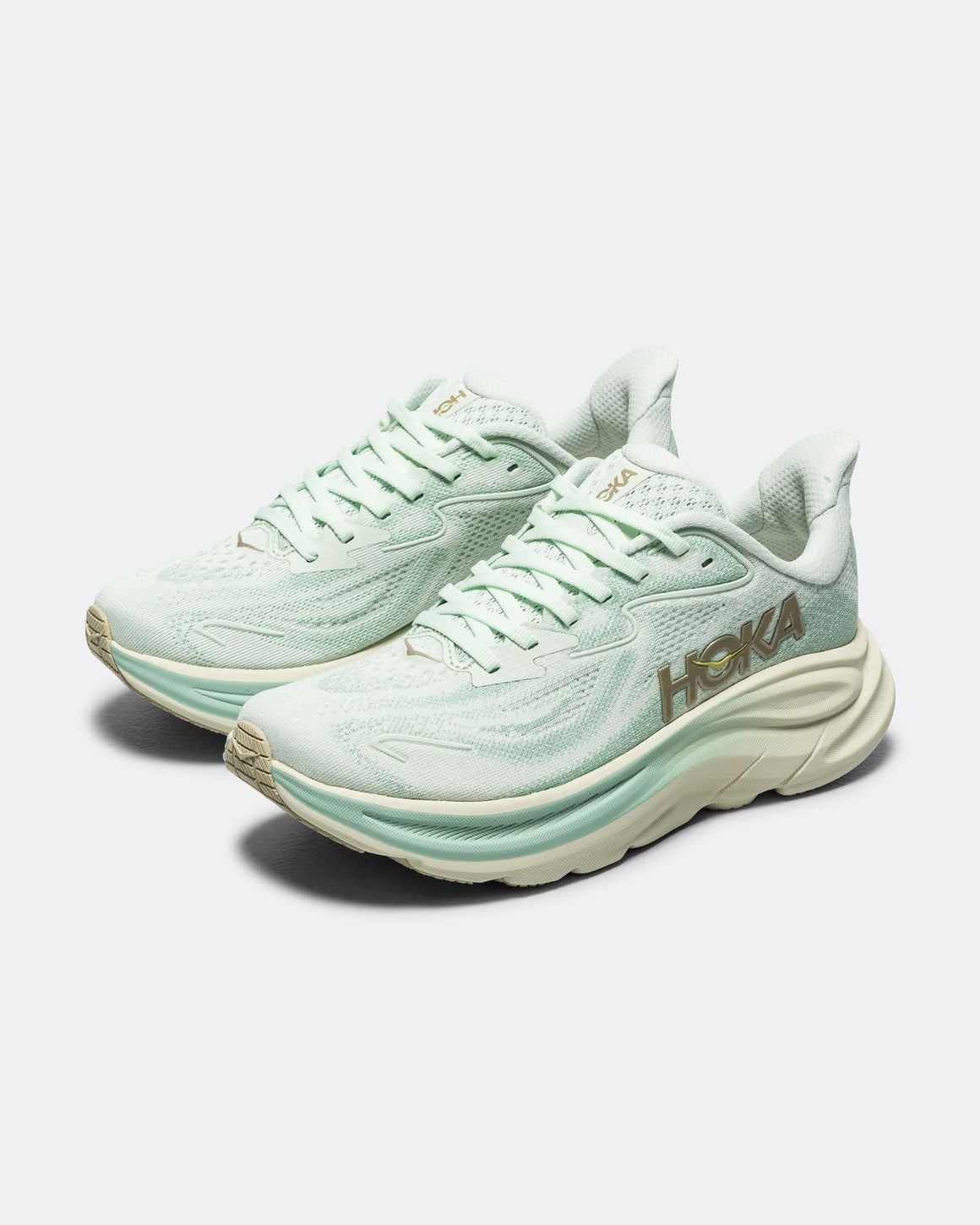 HOKA - Womens Clifton 10 - Sea Glass/Jadeite - Up There Athletics