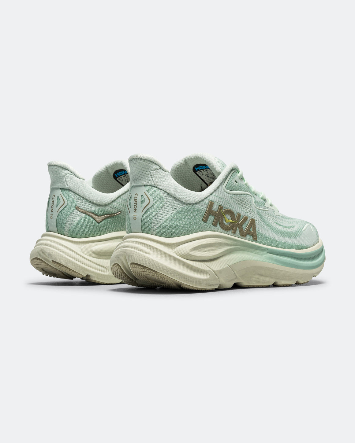 HOKA - Womens Clifton 10 - Sea Glass/Jadeite - Up There Athletics