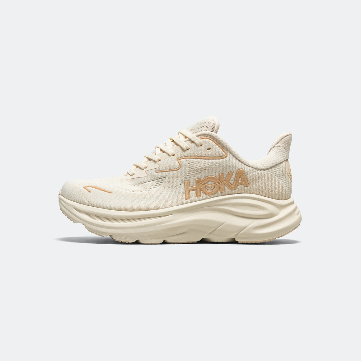 HOKA - Womens Clifton 10 - Vanilla/Birch - Up There Athletics