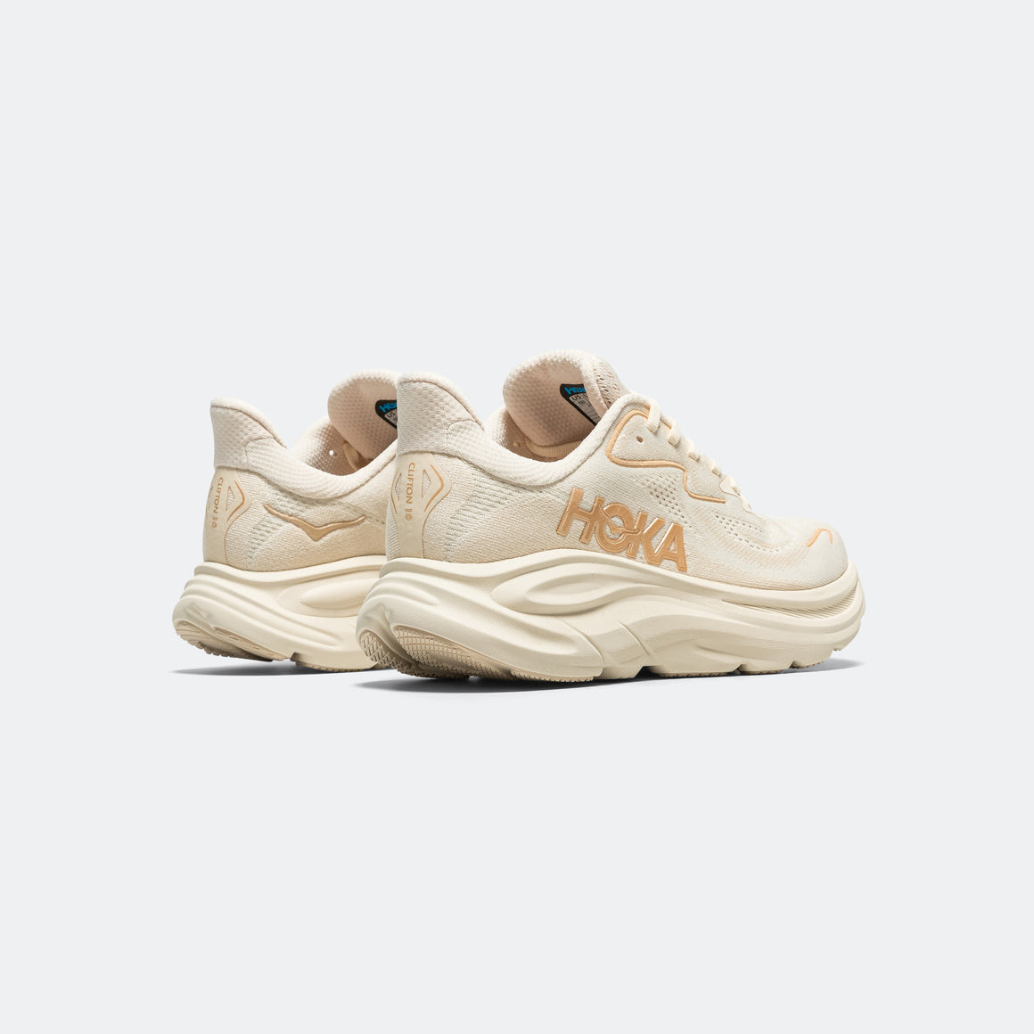 HOKA - Womens Clifton 10 - Vanilla/Birch - Up There Athletics