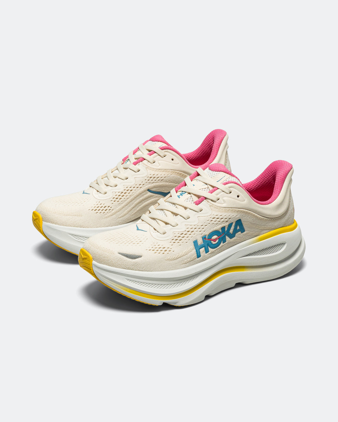 HOKA - Womens Bondi 9 - Alabaster/Birch - Up There Athletics