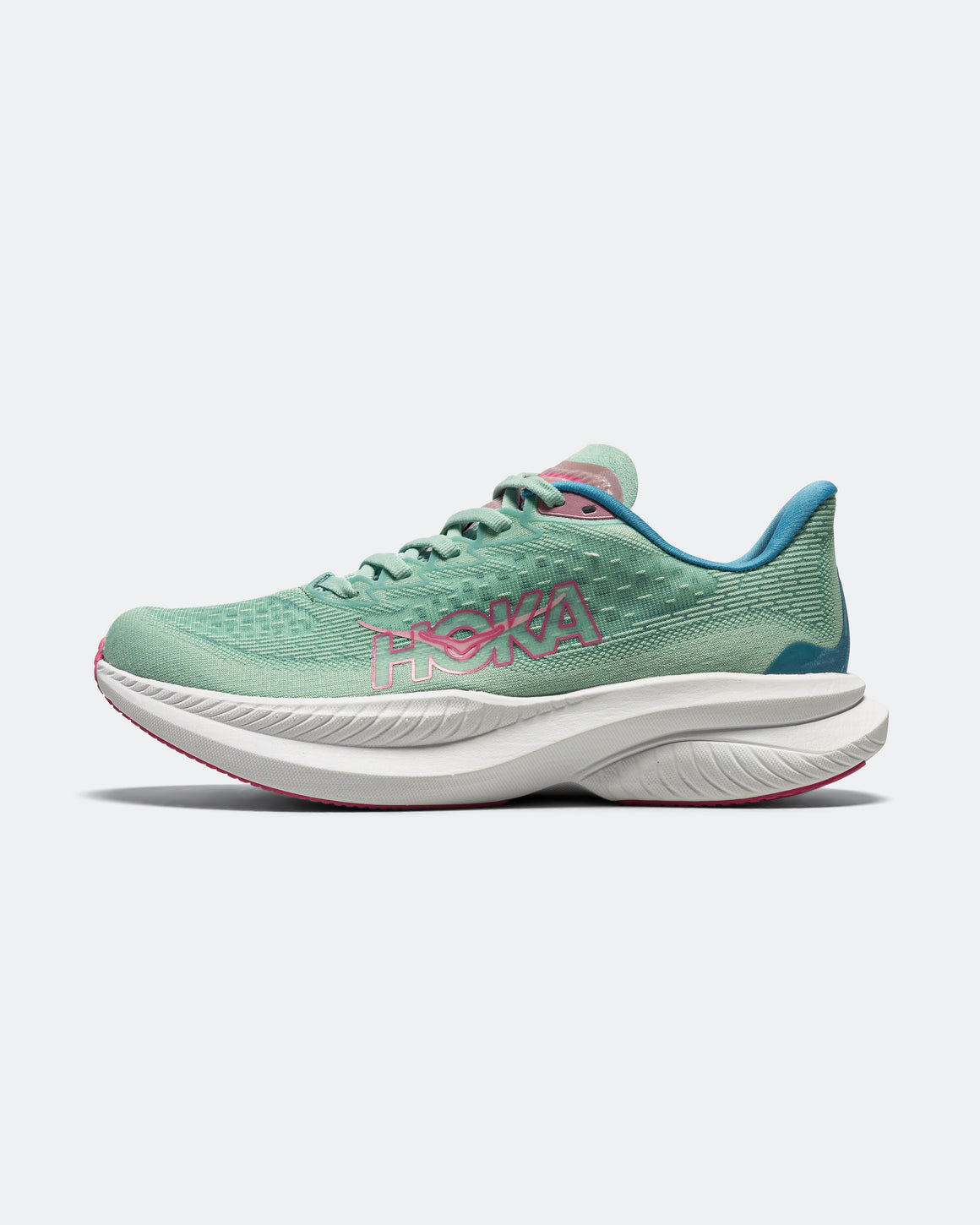 HOKA - Womens Mach 6 - Jadeite/Alpine Blue - Up There Athletics