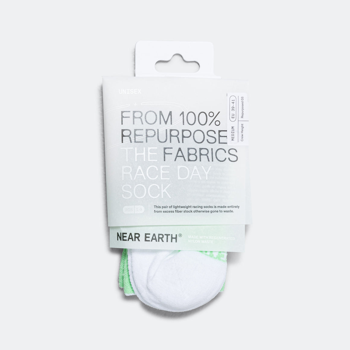 Near Earth - The Race Day Sock Crew x Up There Athletics - Spring Bud - Up There Athletics
